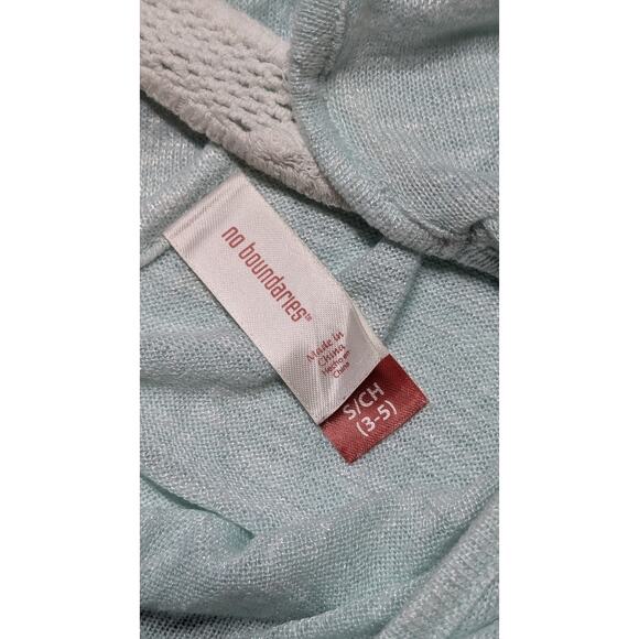 No Boundaries Crochet Sheer Back Top Mint Green Sleeveless Knit Blouse Small - Picture 3 of 4